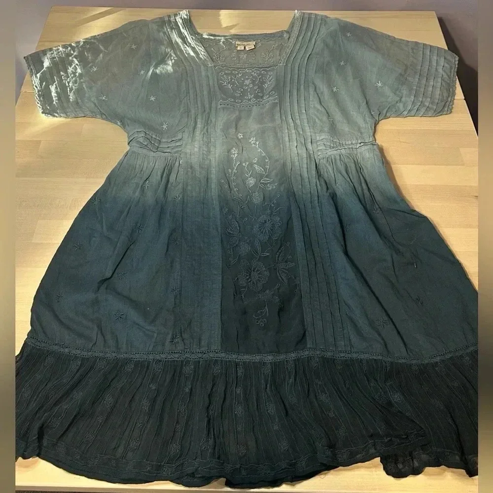 Holding Horses Anthropologie Ocean Dipped Tunic Dress. Size XS - Picture 9 of 11